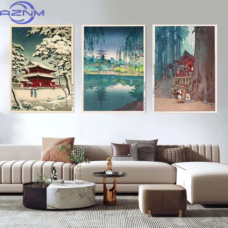 AZNM ย้อนยุค อุกิโยะเอะโปสเตอร - Japanese Traditional Lifestyle บทวิจารณ์และราคา