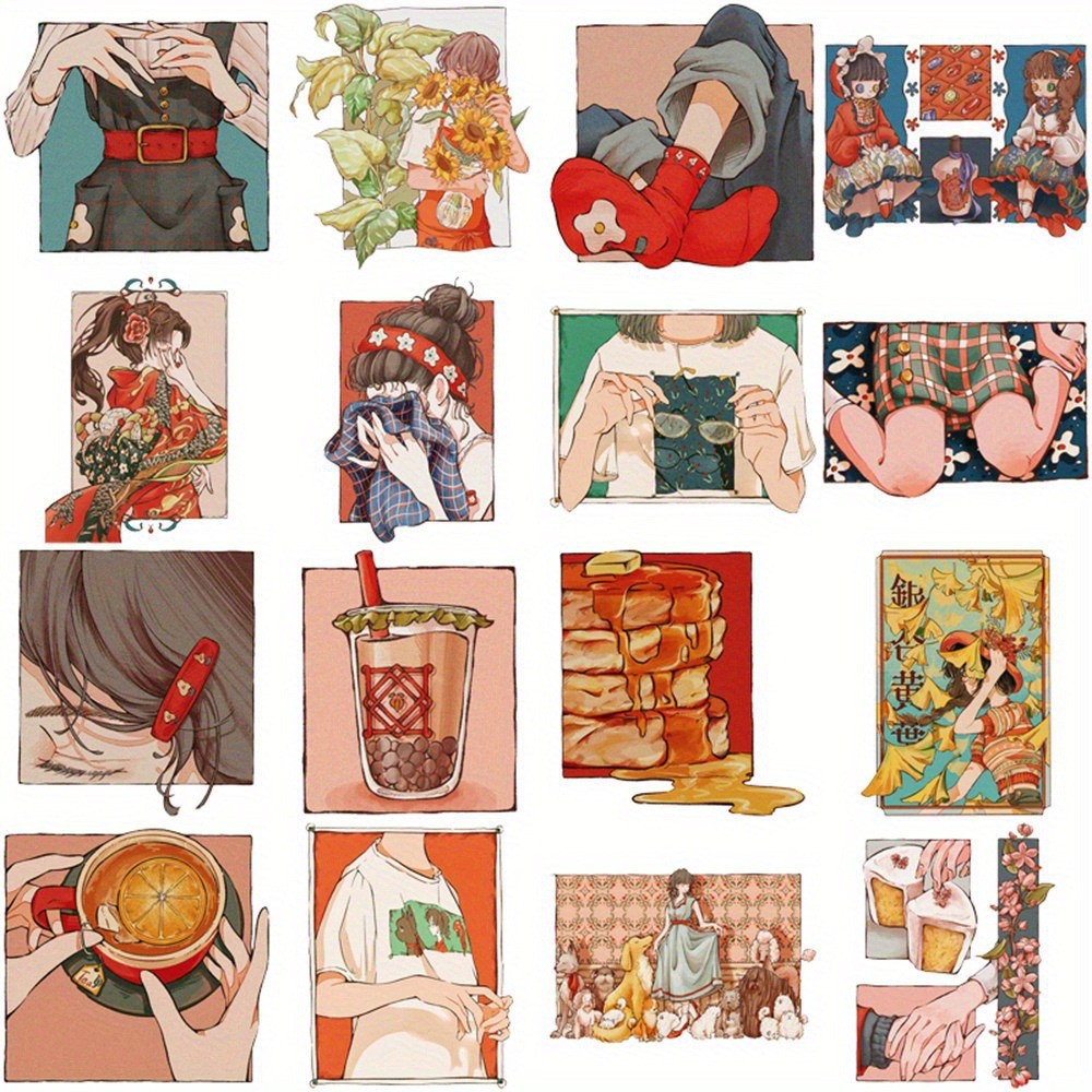 สติกเกอร์สไตล์วินเทจแบบญี่ปุ่น - Japanese Traditional Lifestyle บทวิจารณ์และราคา