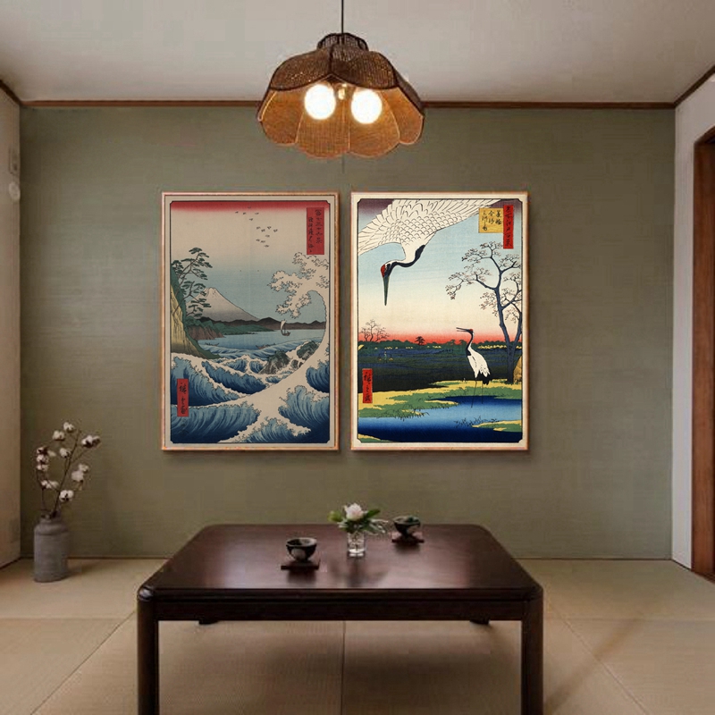 ญี่ปุ่นพิมพ์ Wall Art ภาพวาดผ้ - Japanese Traditional Lifestyle บทวิจารณ์และราคา