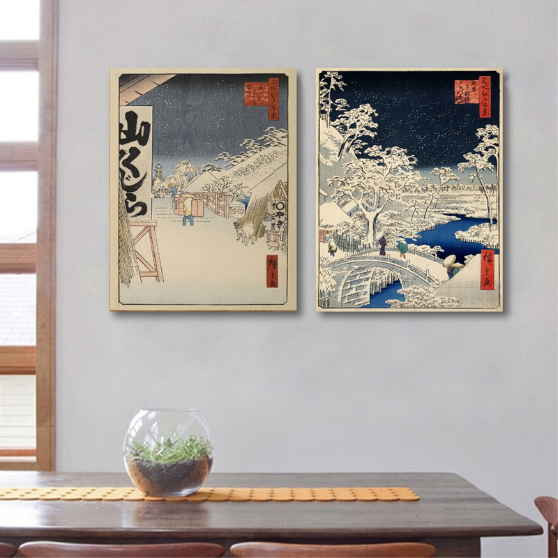 ญี่ปุ่นพิมพ์ Wall Art ภาพวาดผ้ - Japanese Traditional Lifestyle บทวิจารณ์และราคา